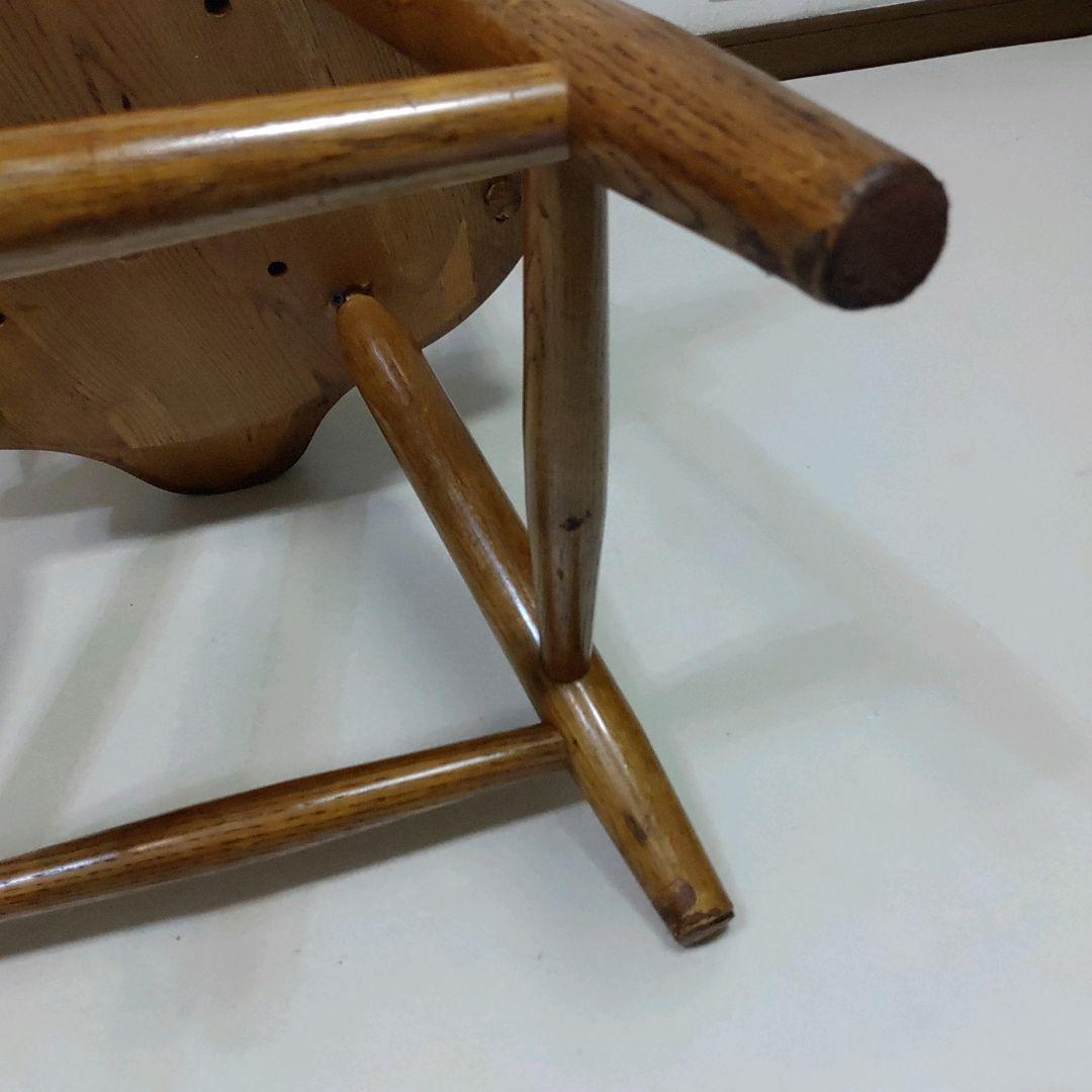 レア 座面回転 英国 アンティーク ホイールバックチェア ヴィンテージチェア