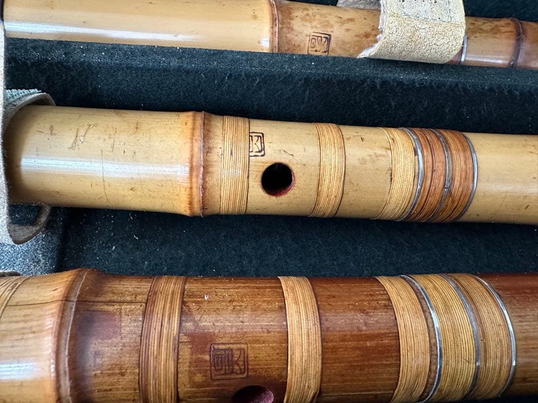 都山流　尺八　3本　ハードケースセット