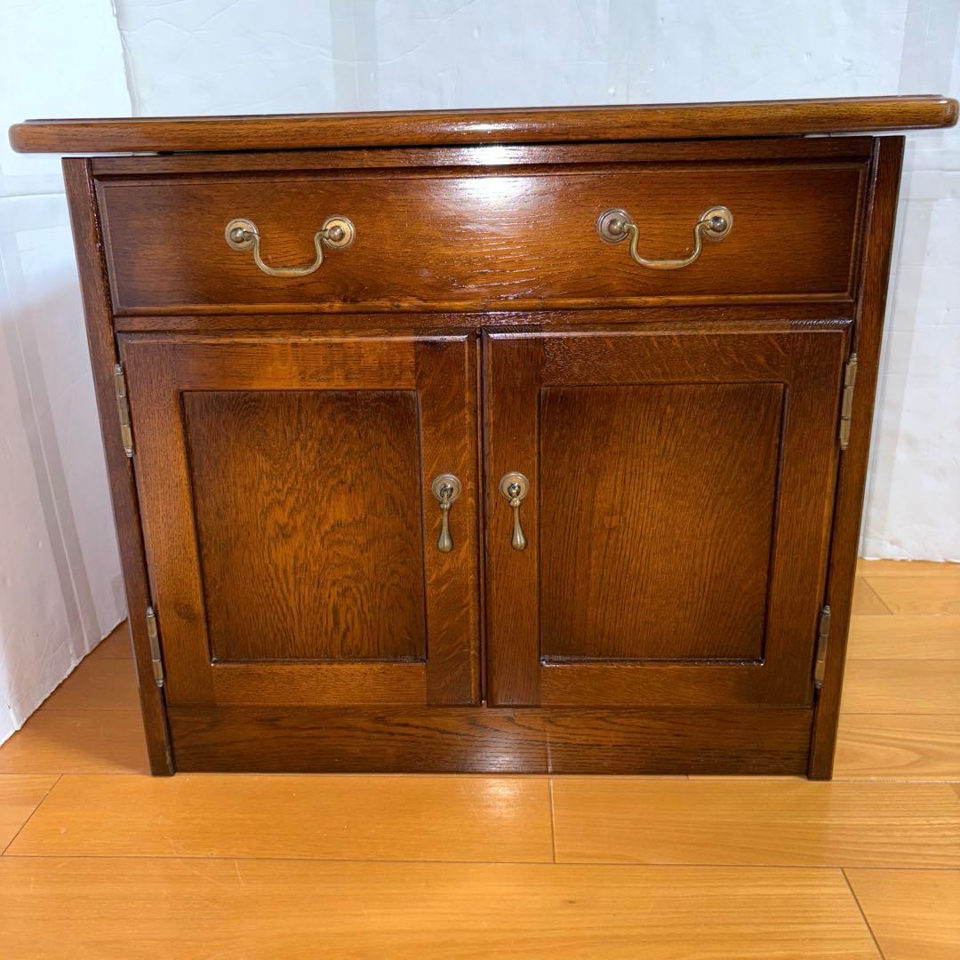 飛騨産業 キツツキ 木製 キャビネット テレビ台 清掃 磨き