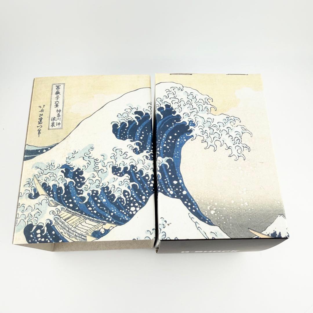 美品 カシオ ジーショック 葛飾北斎コラボ ブラック メンズ クォーツ 腕時計