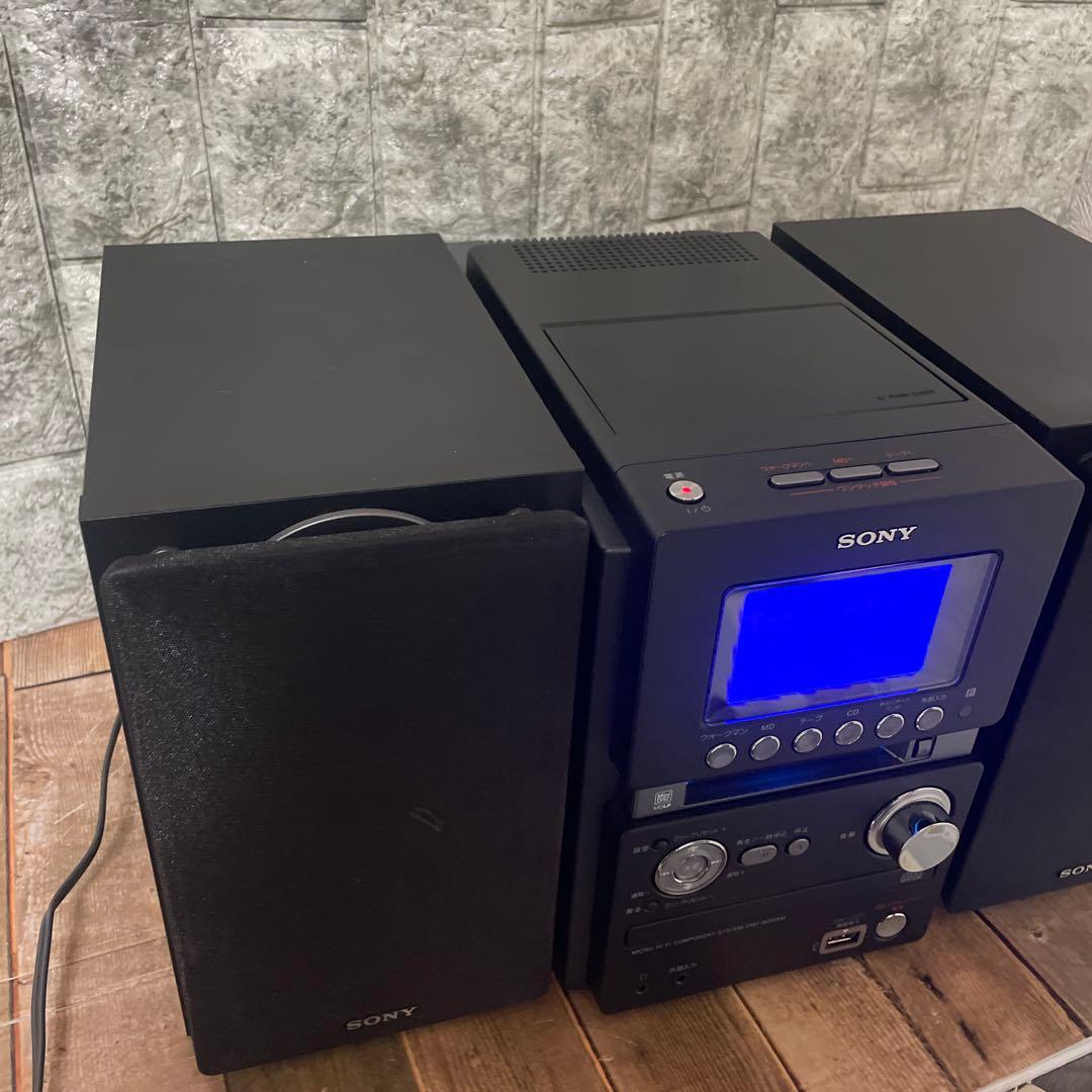 #891SONY MD搭載オールインワンコンポ CMT-M35WM B ブラック