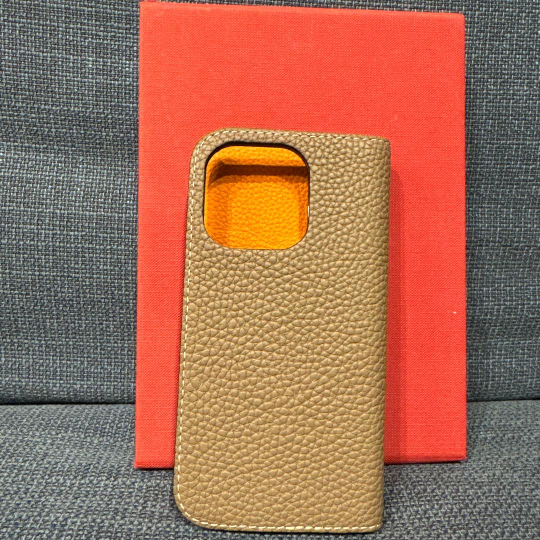 Iphone 15pro BONAVENTURAエトゥープオレンジ