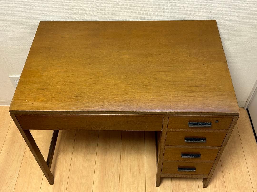 木製 勉強机　アンティーク 古家具　昭和レトロ