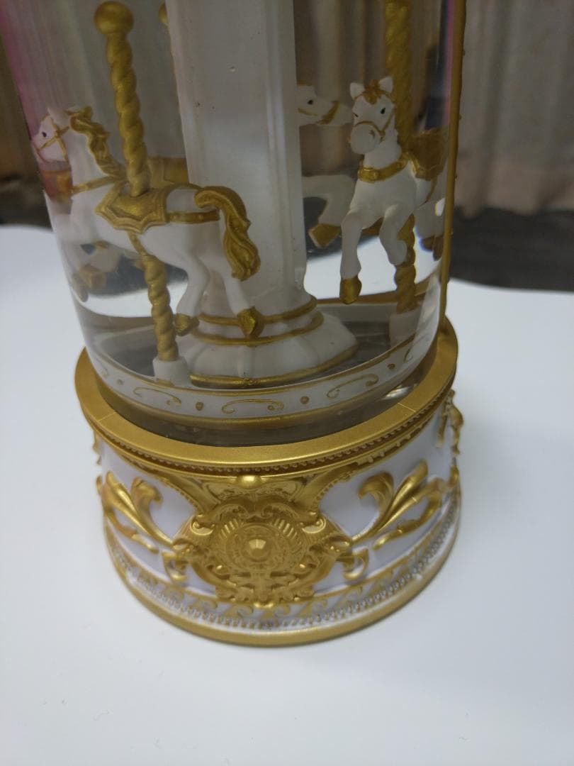 【本日限定】フランフラン 木馬が回るスノードーム✨オルゴール付 クリスマス