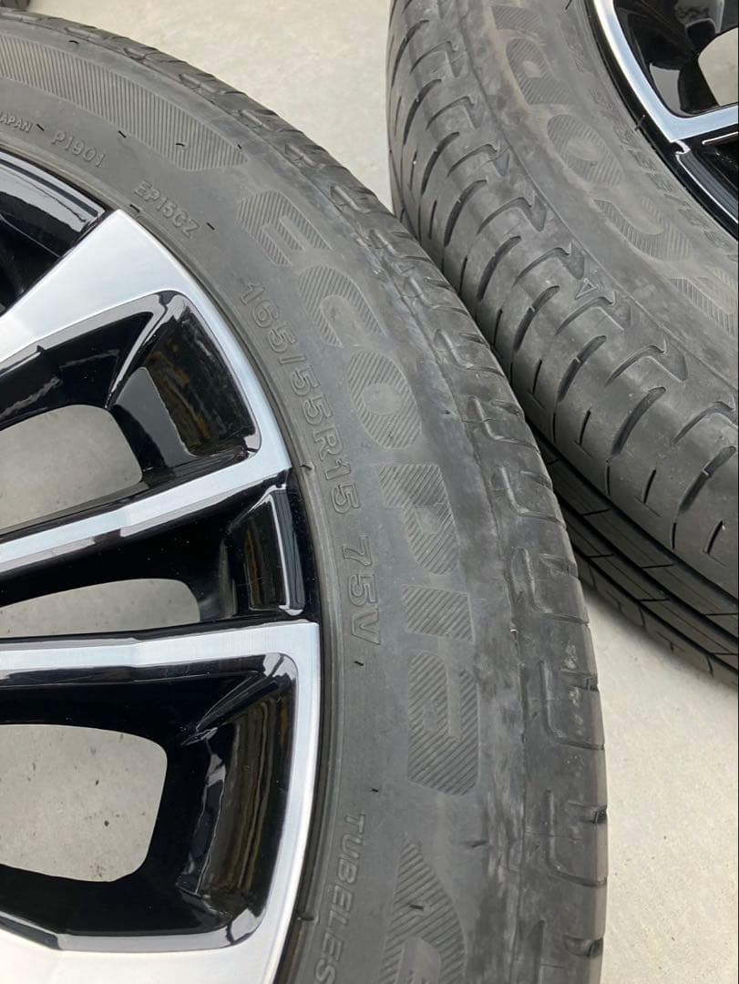 ダイハツ純正 15インチアルミタイヤセット LA650S タントカスタム RS