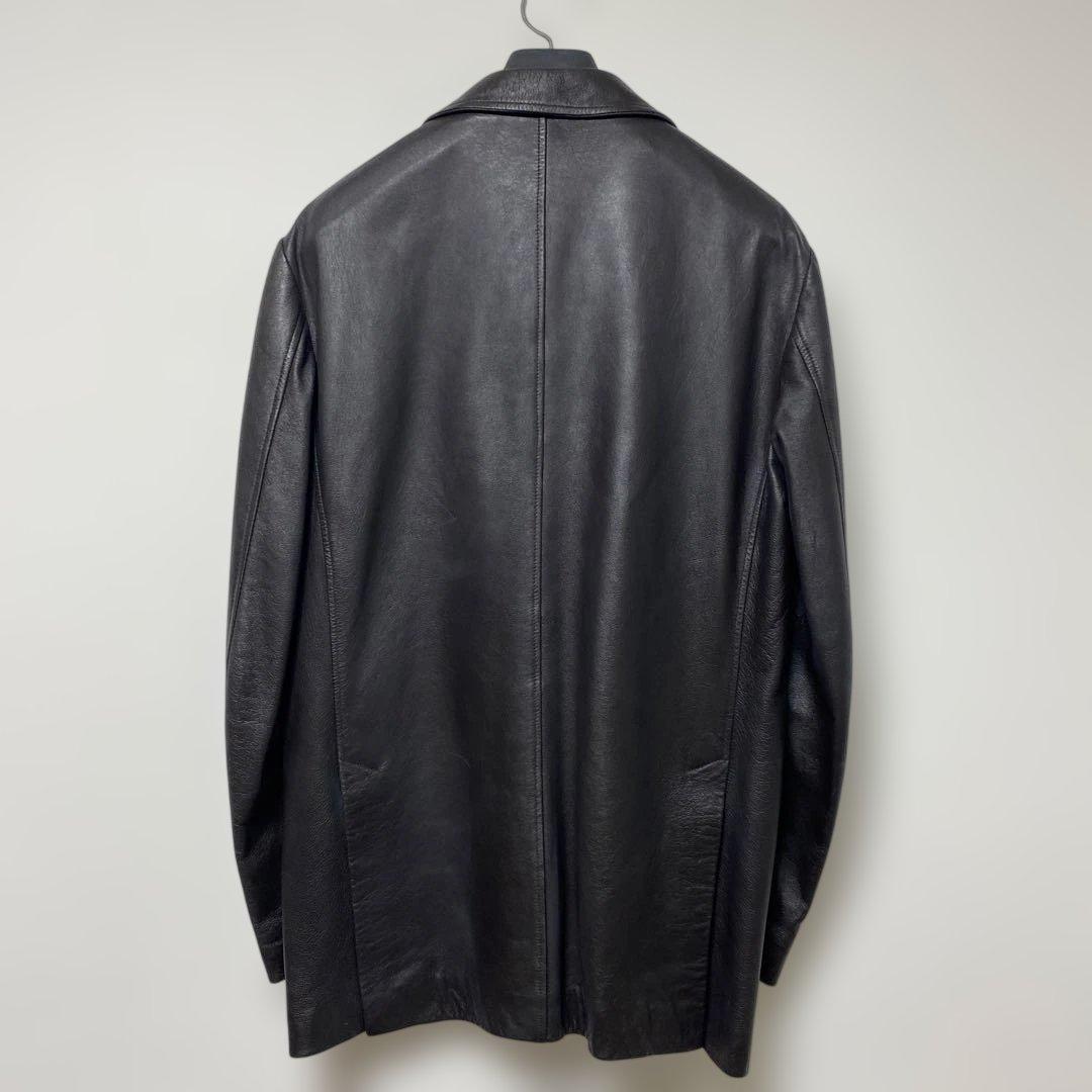 イタリア製 マルセル・ラサンス ブラウン レザージャケット メンズ サイズ L