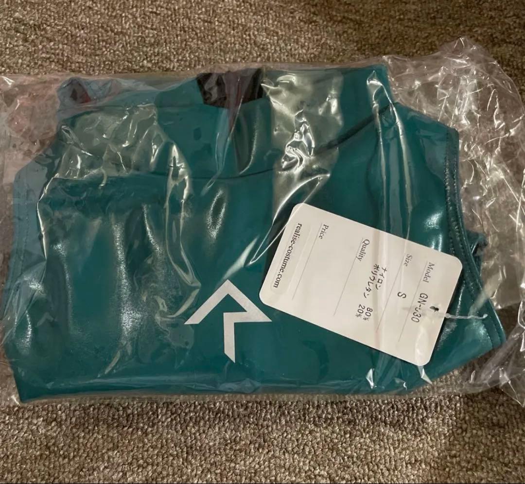 し*う様 REALISE ガミーエナメルハイネックスイムスーツ　シーグラス　Sサ