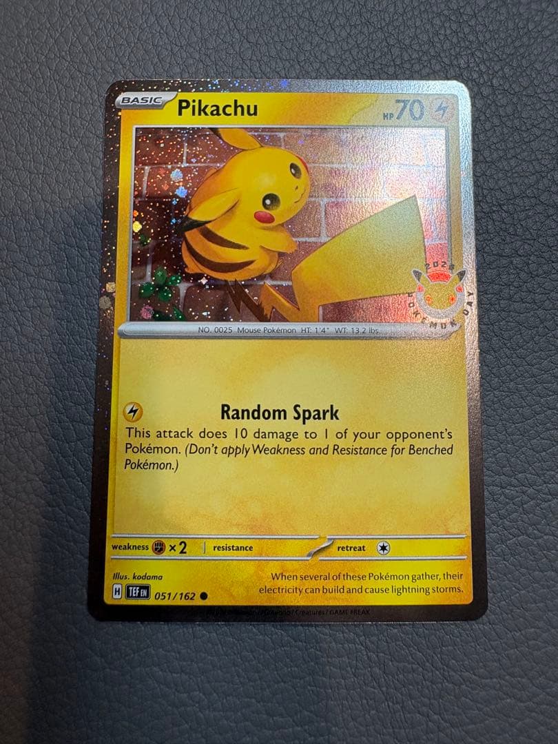 ポケモンデイ2026 海外版ピカチュウプロモカード、