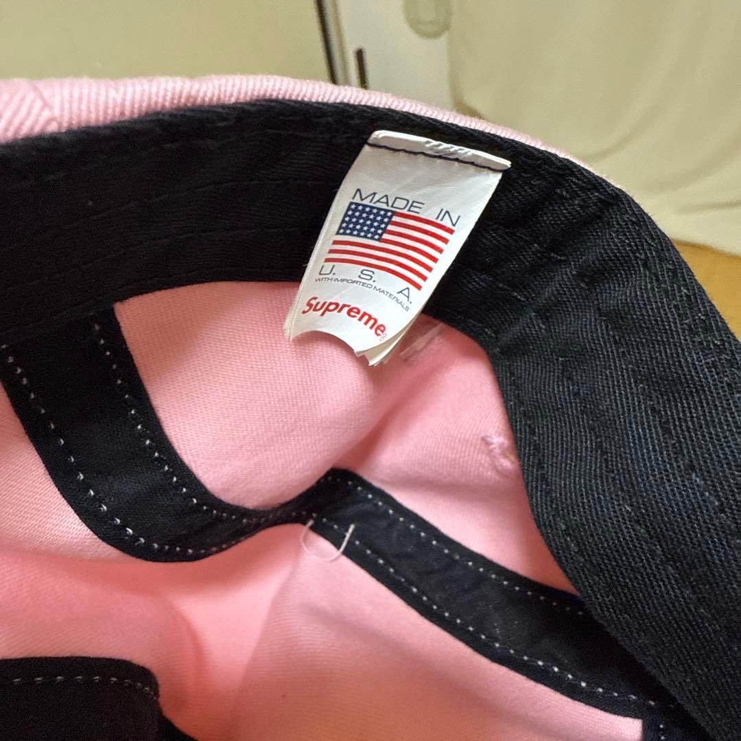 Supreme ピンク ワークキャップ