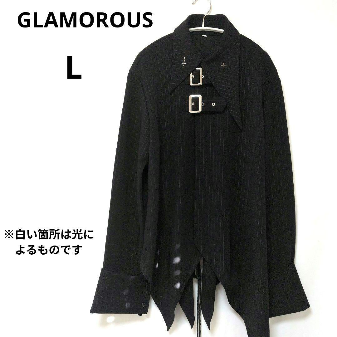 【希少】GLAMOROUS 燕尾シャツジャケット L 編み上げ パンク Y2K