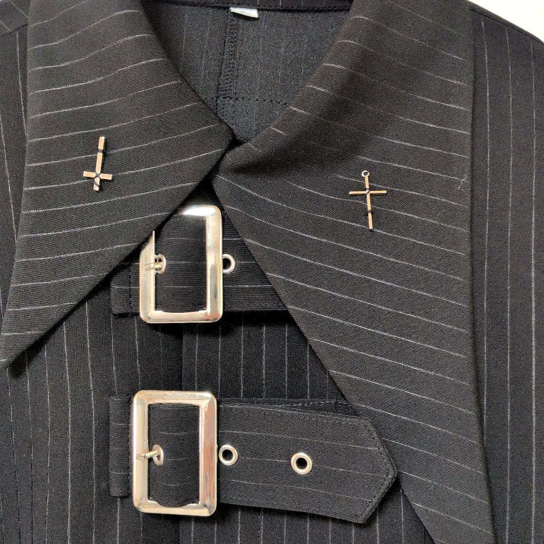 【希少】GLAMOROUS 燕尾シャツジャケット L 編み上げ パンク Y2K