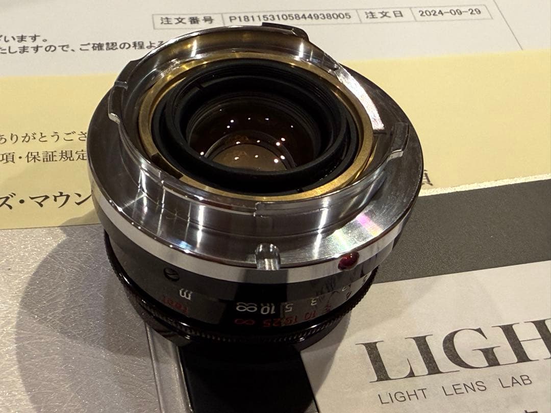 【世界限定100本】LIGHT LENS LAB 35mm f2 ピアノブラック