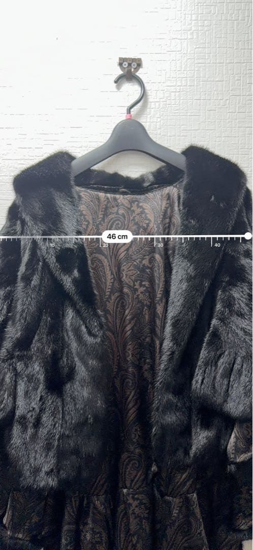スギヤマユキヒロページSAGA MINKタグ付きのミンク毛皮ファーショール