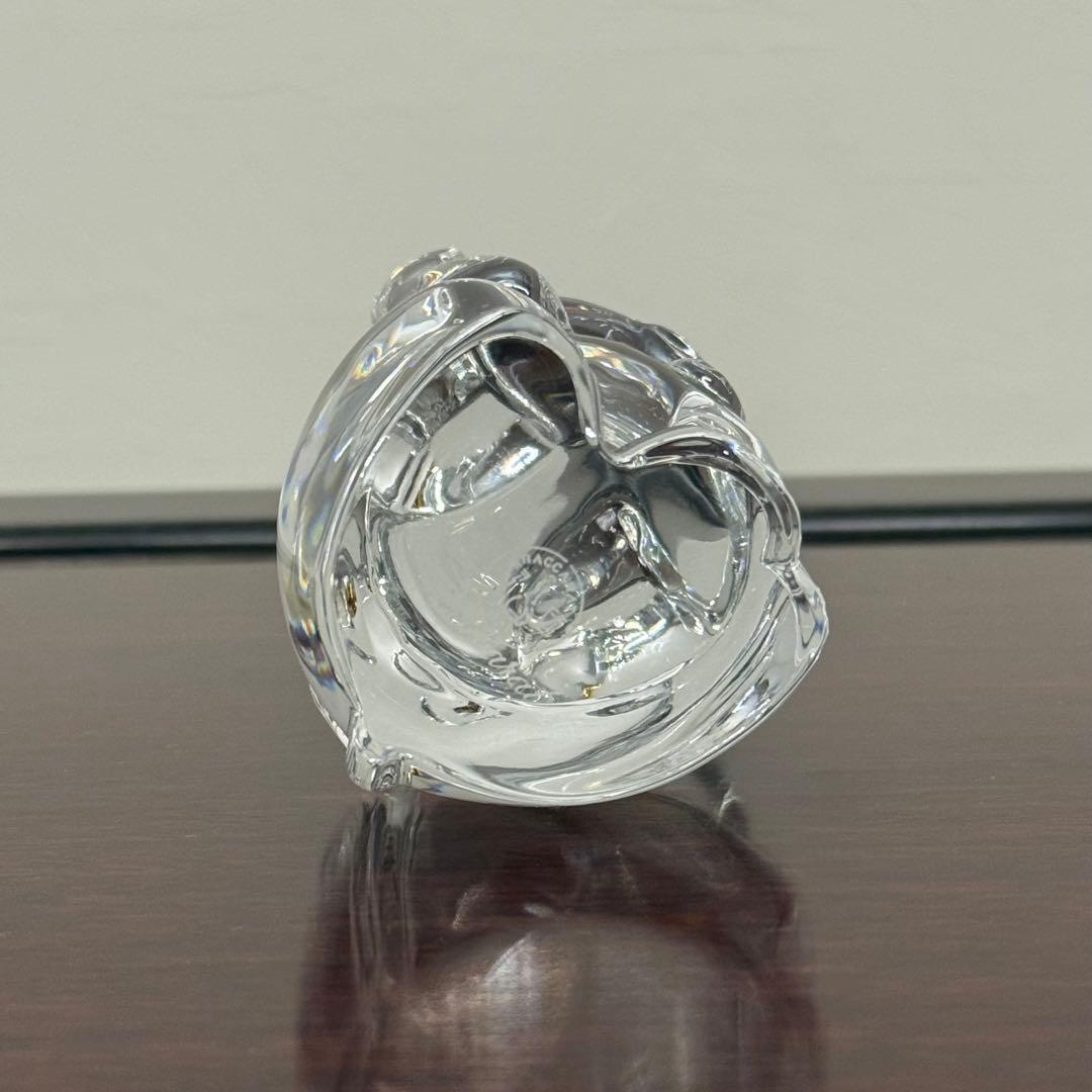 H19KZ13a 美品 Baccarat バカラ 招き猫 クリア