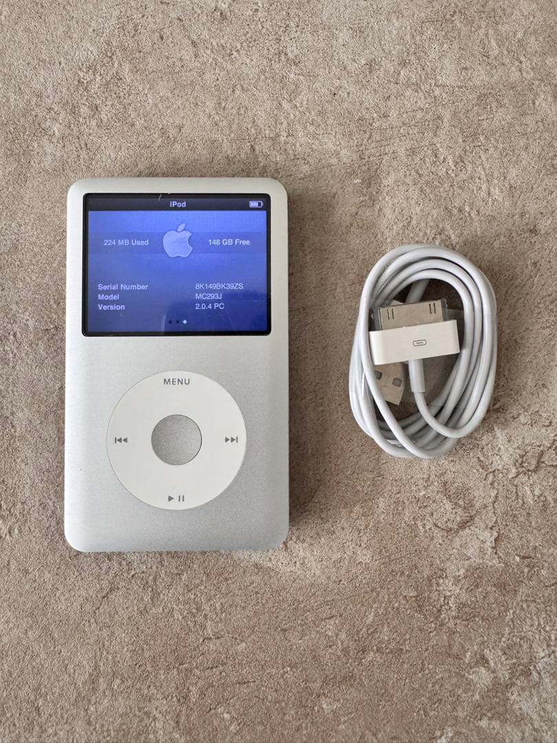 極美品 iPod classic A1238 120GB 新品電池 パネル
