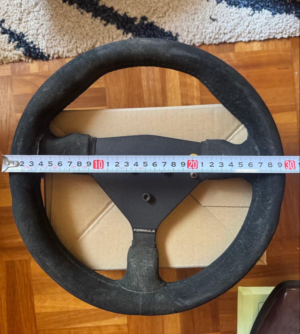 FORMULA スエード ステアリング ハンドル　当時物