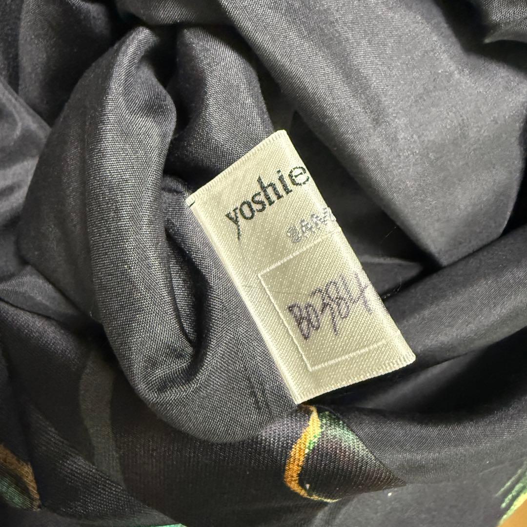 ヨシエイナバ yoshie inaba 総柄サテンワンピース 希少 サンプル品