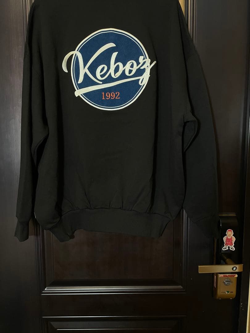 トップス KEBOZ NAGOYA BB LOGO HALF ZIP SWEAT