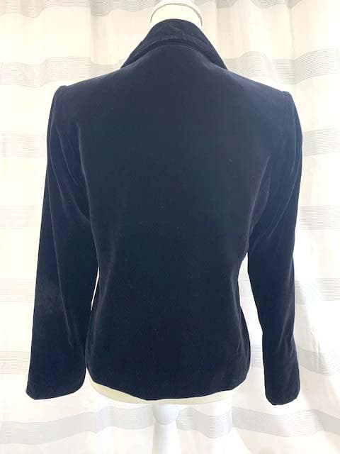 イブサンローラン☆リヴゴーシュ☆ベルベット☆ブラックジャケット☆フランス製