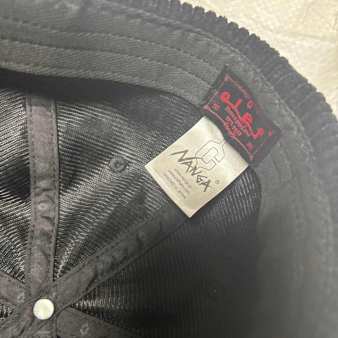 ナンガ　キャップ　コーデュロイ　黒