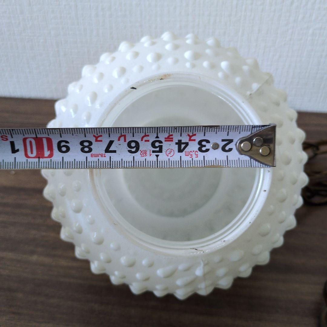 ヴィンテージ アンティーク ペンダントランプ ミルクガラス