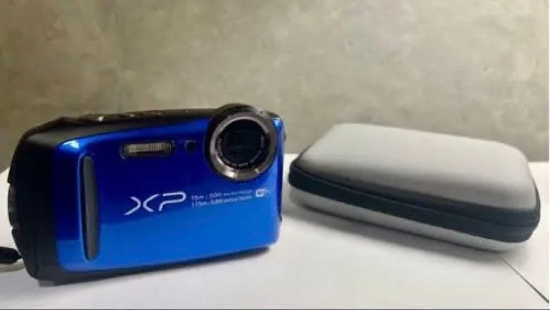 FUJIFILM FINEPIX XP90ブルー防水デジカメ　超美品