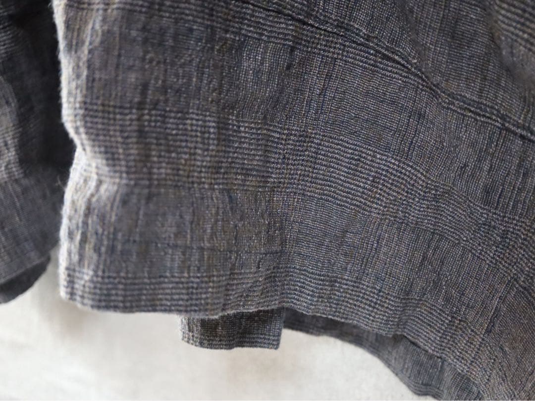 ジャーナルスタンダードラックス グレンチェックリネン コモドジャケット