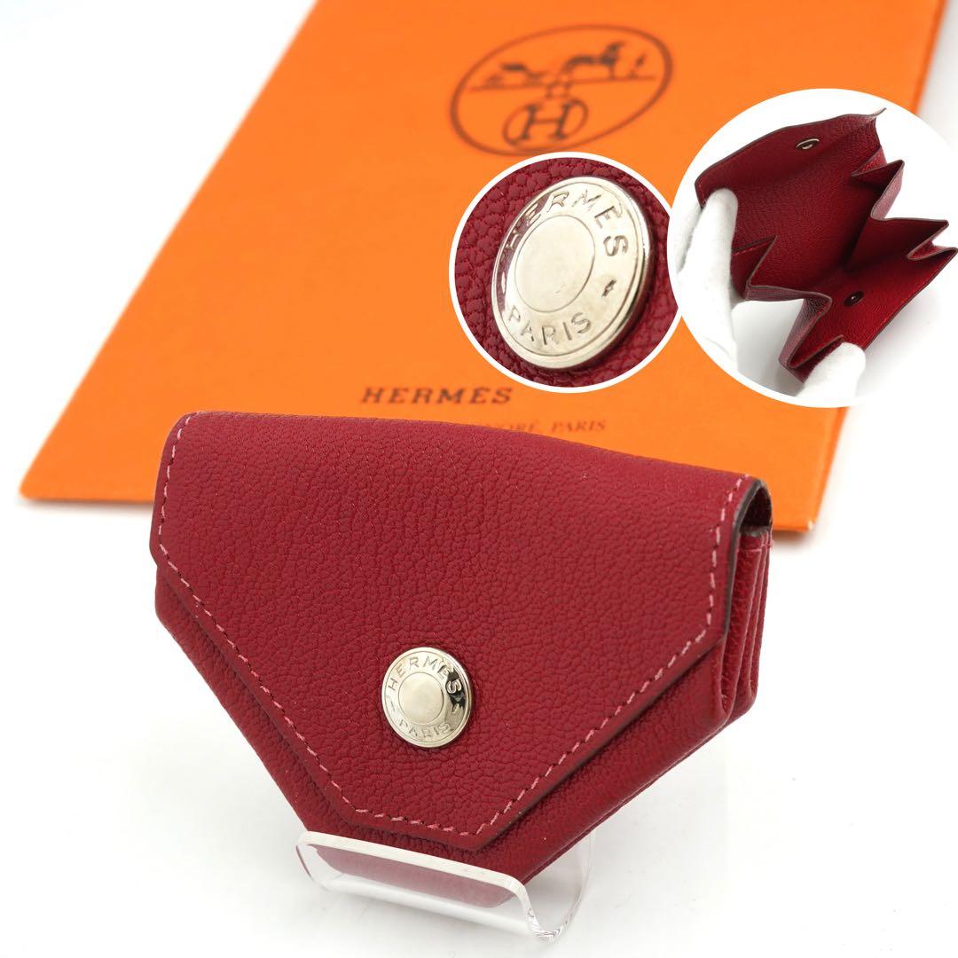 ✨未使用展示品✨　HERMES ケース　小銭入れ　ル・ヴァンキャトル　赤色
