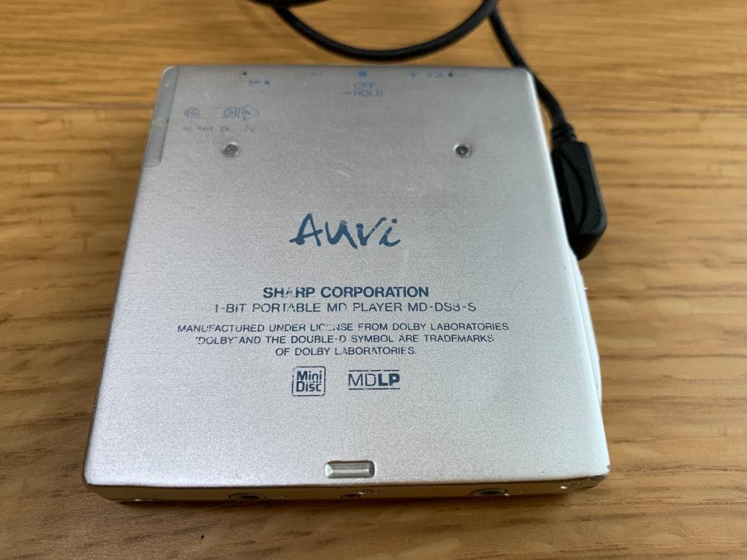 【ジャンク品】SHARP 1ビットポータブルMDプレーヤー MD-DS8-S
