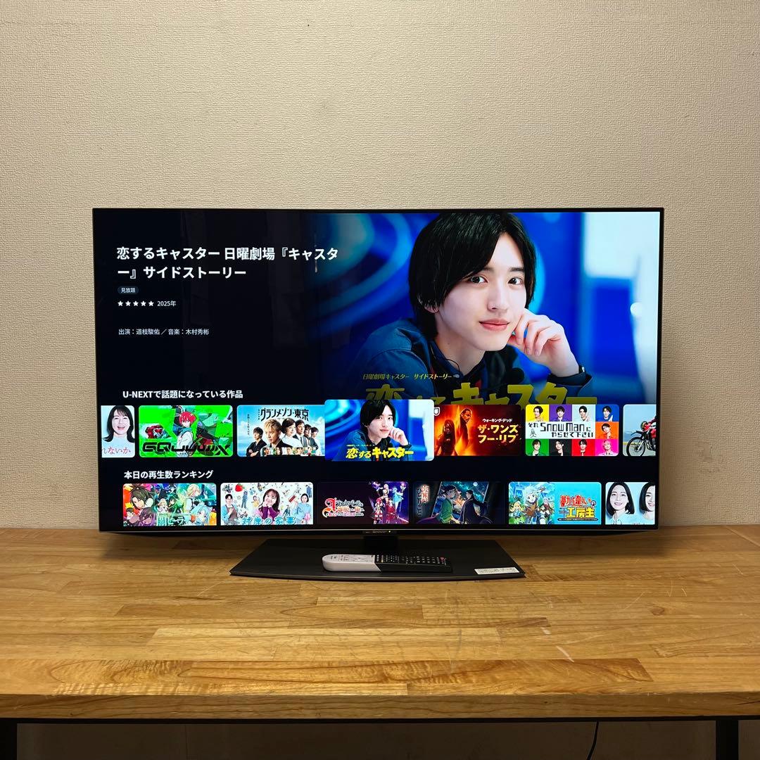 シャープ 48V型 4K有機ELテレビ AQUOS 4T-C48CQ1 アプリ○