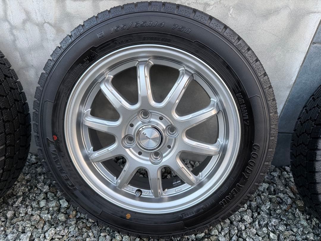軽自動車14インチ　スタッドレスタイヤ＋ホイールセット　155/65/14