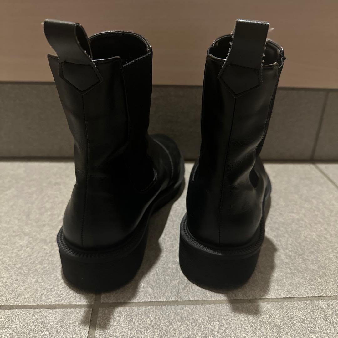 RAKUNA 整体ブーツ　サイドゴア ブラック Lサイズ