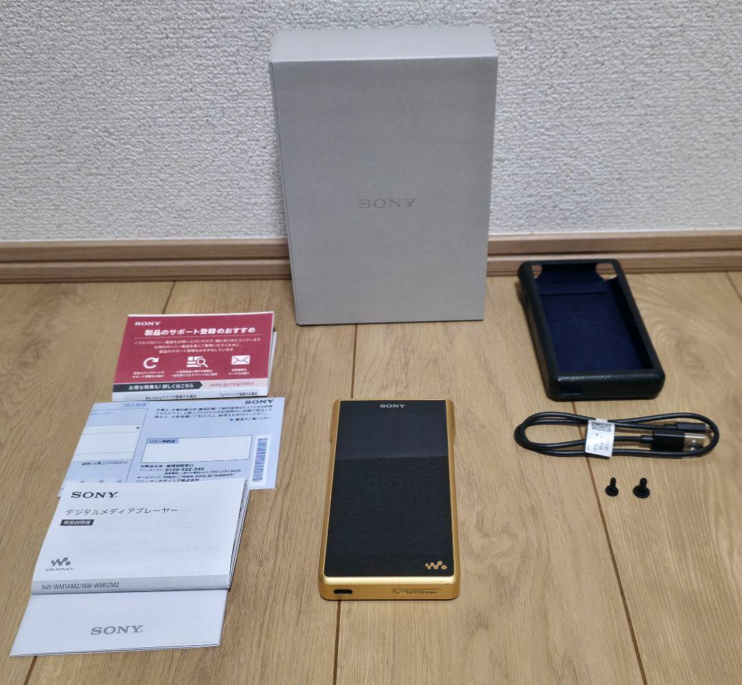 SONY NW-WM1ZM2 ゴールド✨️美品✨️本革ケース付