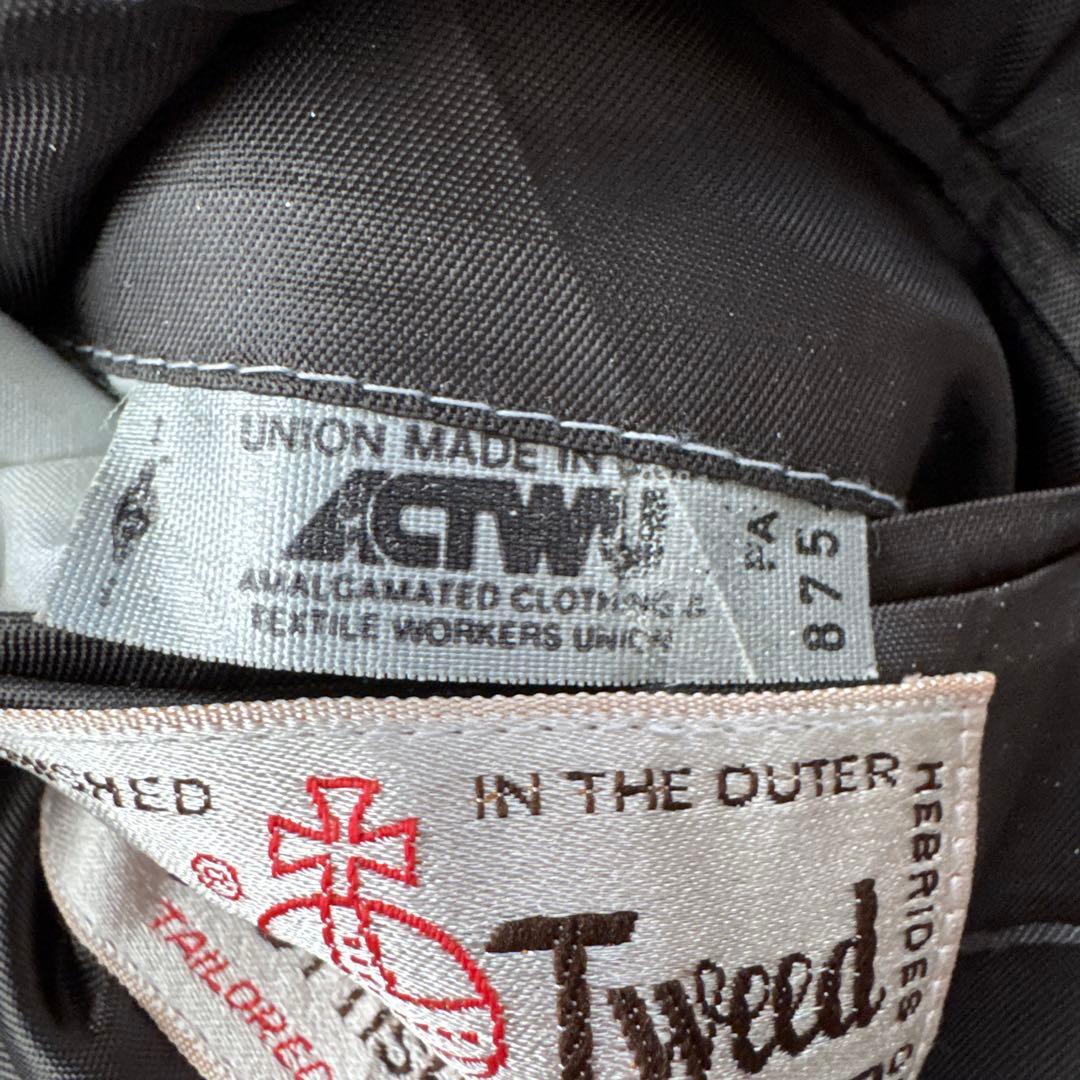 ハリスツイード　ウール　ジャケット　XL〜XXL程度　USA製