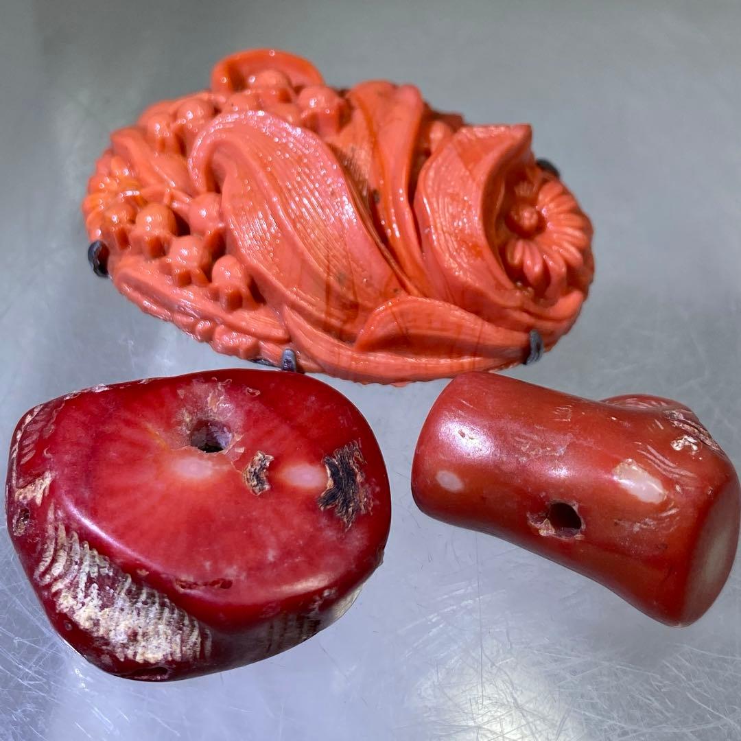 赤珊瑚など　ネックレス色々247g 東里8-0130ア㊱