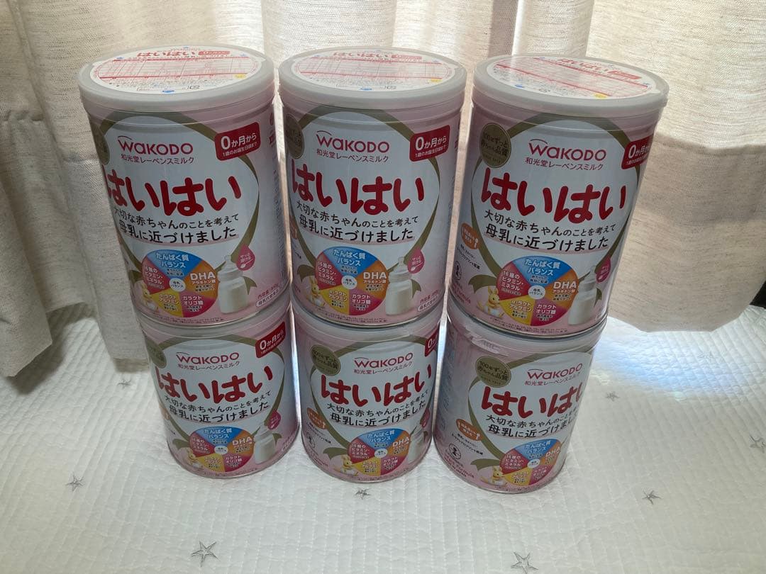 WAKODO 和光堂　はいはい 粉ミルク ミルク缶6缶セット