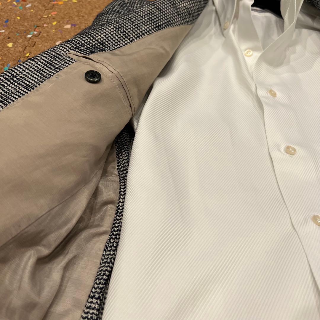 EDIFICE ジャケット 白×紺 Sサイズ