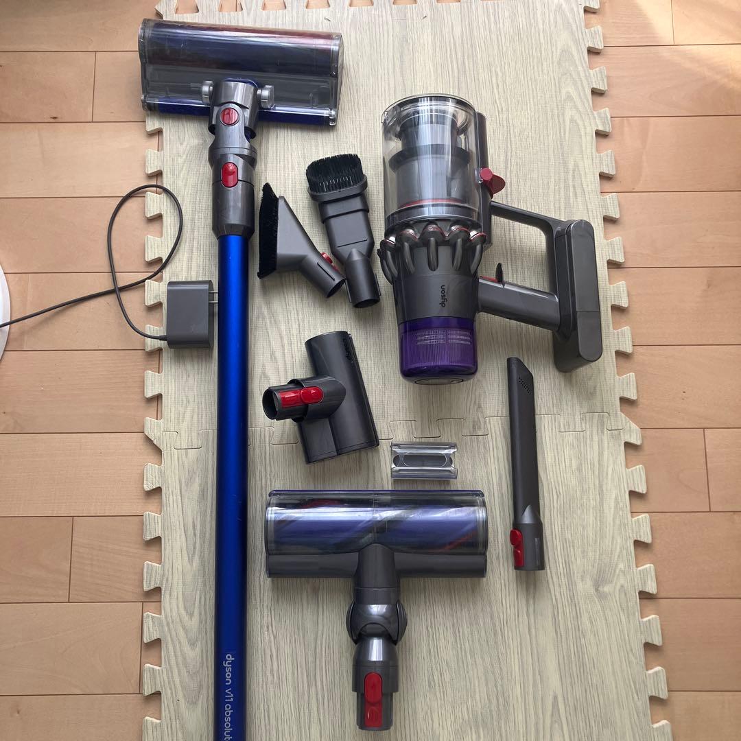 dyson sv14スティッククリーナー 本体 各種アタッチメント付き