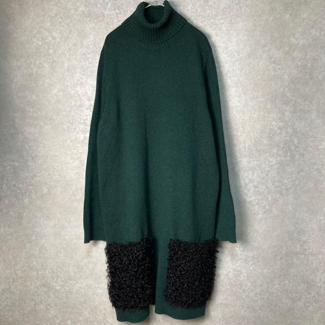 【美品】LV ルイヴィトン　カシミヤ100%　ニット　ハイネック　ワンピース