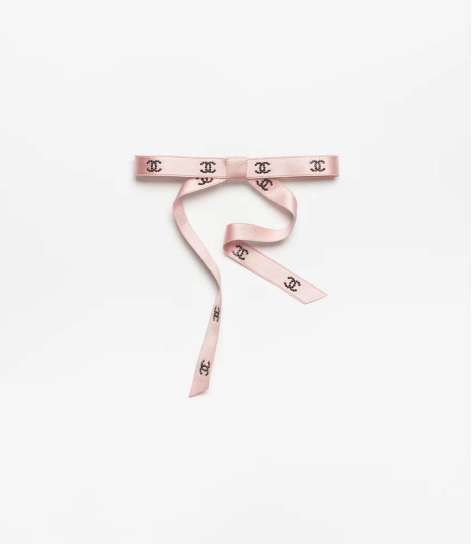 値下げ！新品未使用　シャネル　ボウ　バレッタ　リボン　ピンク　25B 最新作