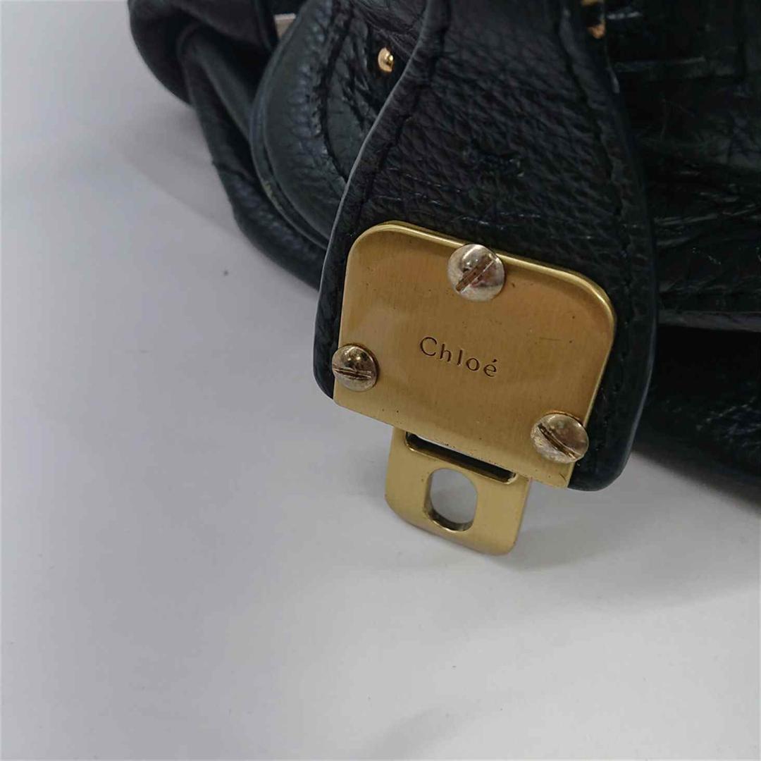 ■クロエ パディントン レザー ボストンバッグ ブラック系 イタリア製