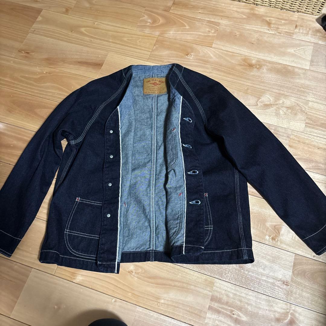 限界価格。フラットヘッド12ozデニムエンジニアジャケット38サイズ