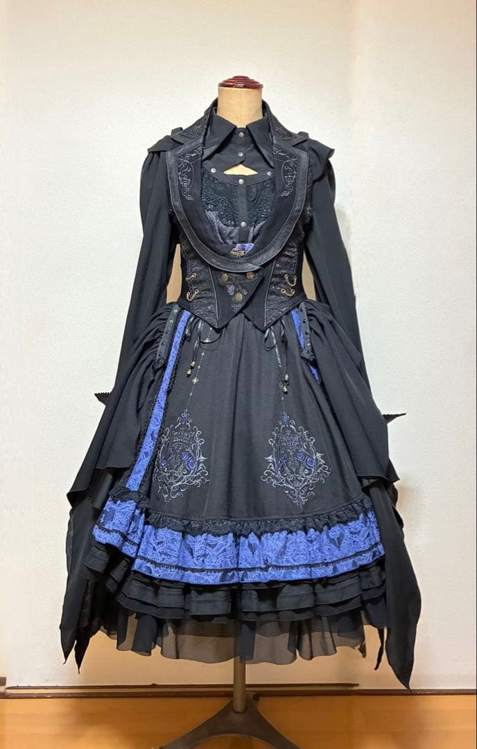 最終お値下げ 新品 ozz on オッズオネスト 薔薇刺繍ロングベスト