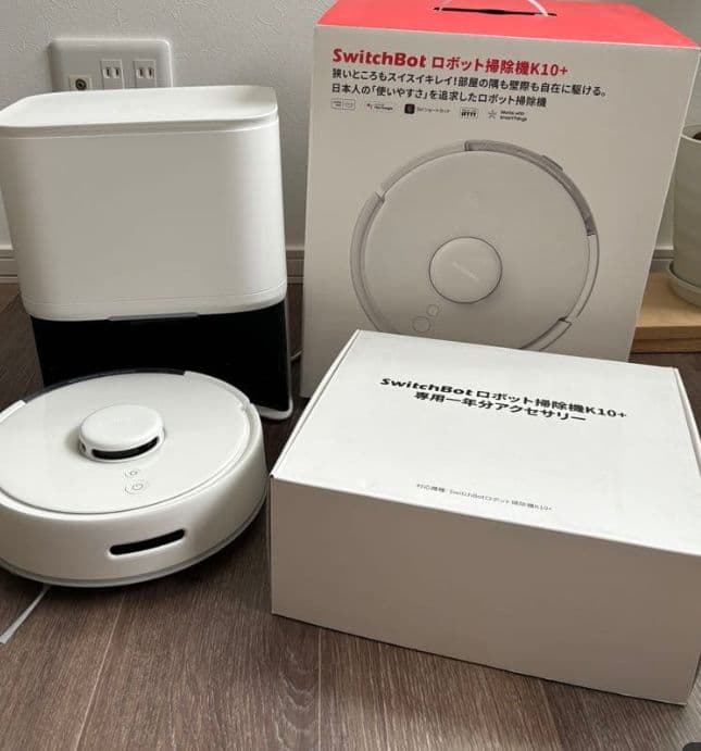 【消耗品1年分付き！】SwitchBot ロボット掃除機 K10+