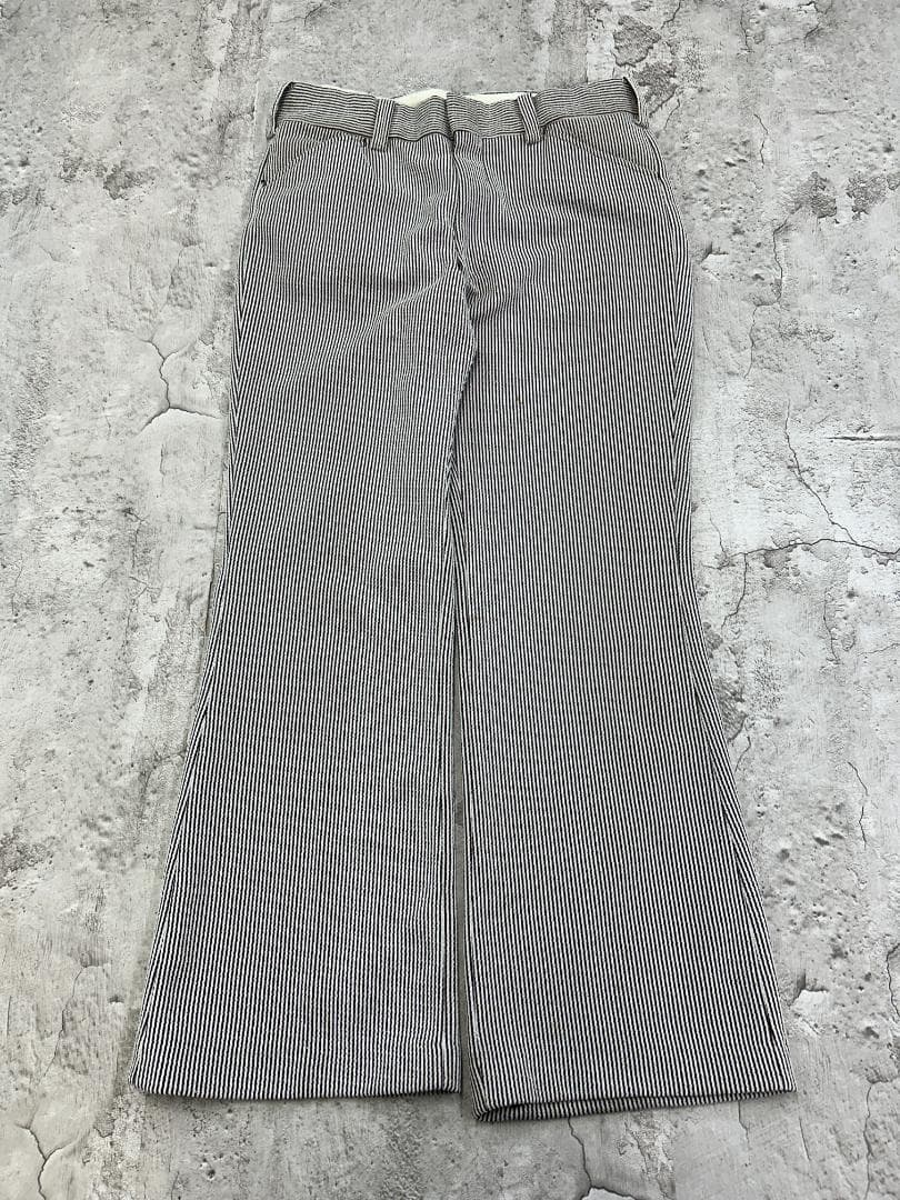 ご*す様 70s　zayre　ストライプ　スラックス　古着　ブラウン　ホワイト