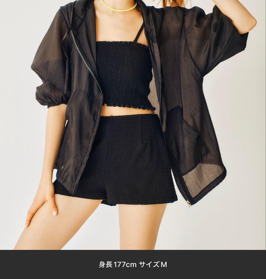 値下げ中【公式完売商品】mystic シアーパーカー付き　4SET水着　Mサイズ