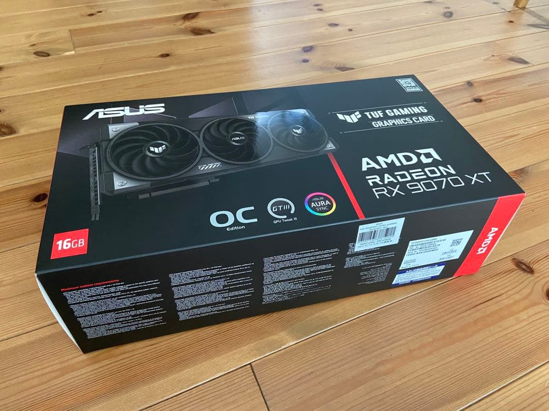 グラフィックボード・グラボ・ビデオカード ASUS Radeon RX 9070 XT 16GB