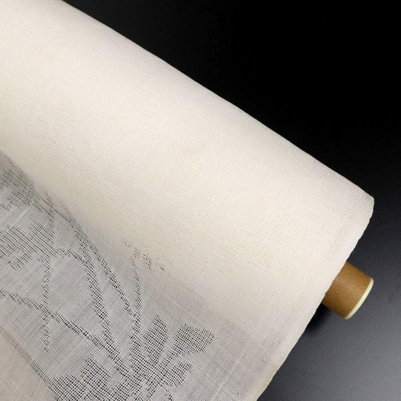 《まー★襦袢仕立て＋衣紋抜き＋長襦袢小千谷紋紗白■野菊反24-296》