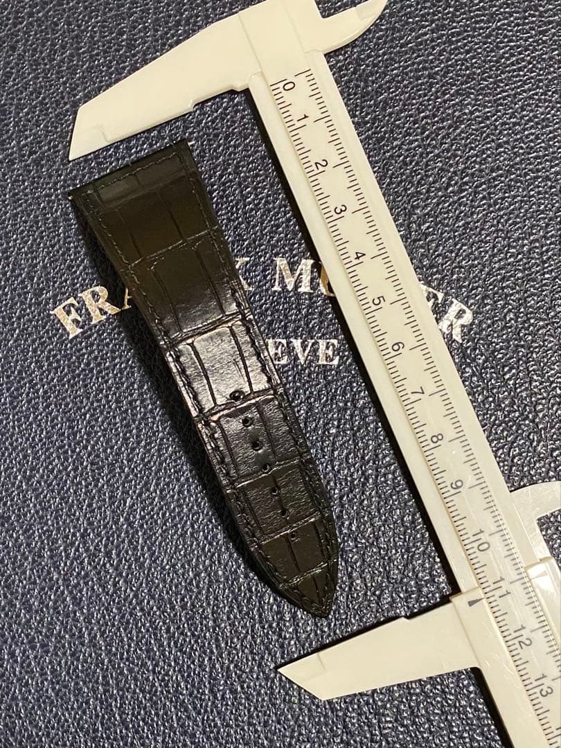 26mm フランクミュラー 純正 ブラックメタリック ストラップ ベルト