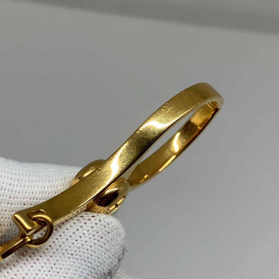 エルメス フィルー 手袋 グローブホルダー ゴールド 019561